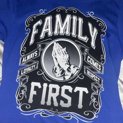 Blue Large Shaka Wear Family First T shirt $20