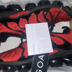 Size 12 Nike Vapormax Plus University Red