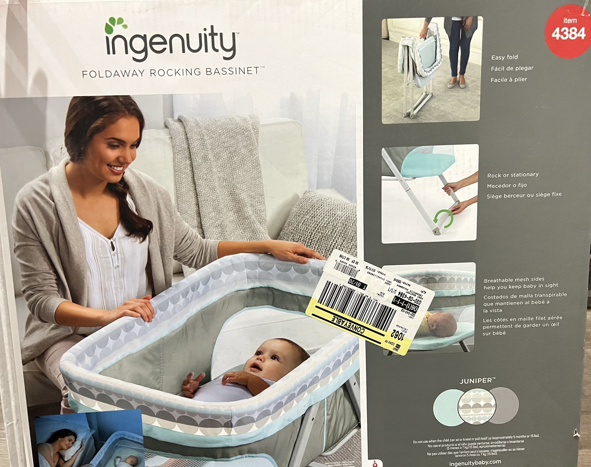 Ingenuity foldaway rocking bassinet instructions top
