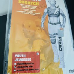 New! InSpirit Designs Fortnite Scratch Halloween Costume Male, Teen 14-17, White