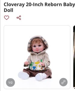 Cloveray 20-Inch Reborn Baby Doll Brand new in the box never used.