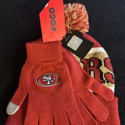49er Beanie & Gloves