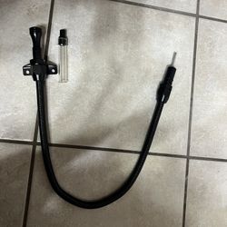 700R4 4L60E 4L80E Trans Flexable Stainless Braided Hose Dipstick Compatible with GM,Chevy Black