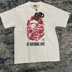 Pink camo BAPE tee