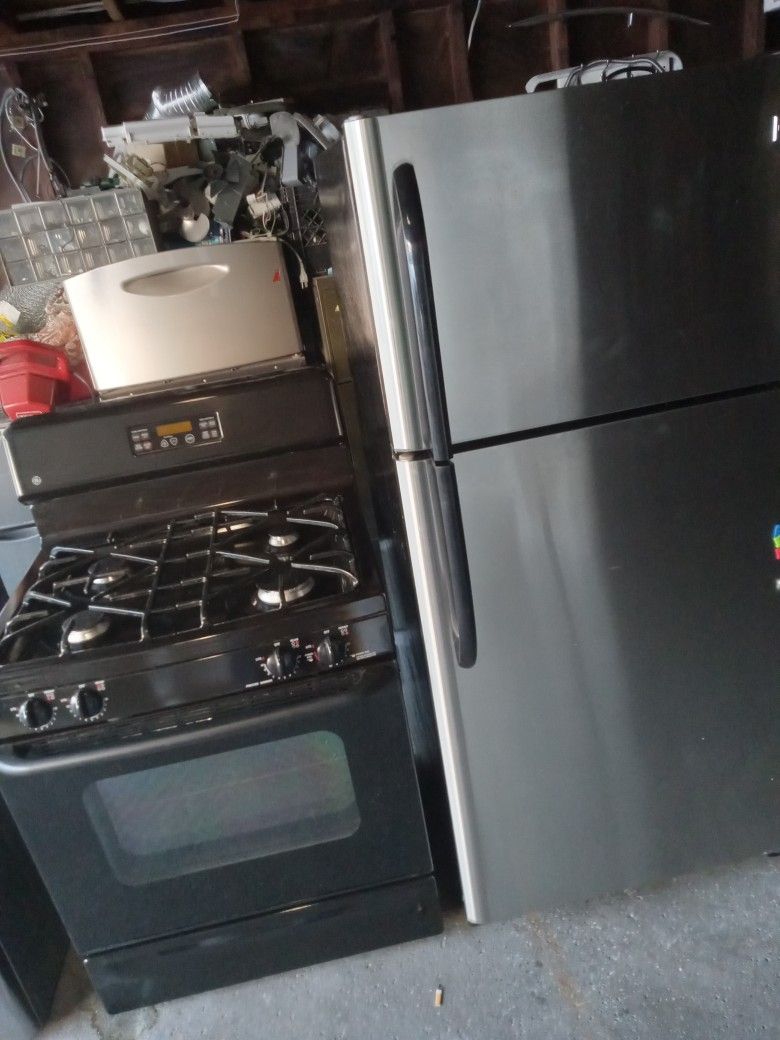 Gas Stove And Fridge