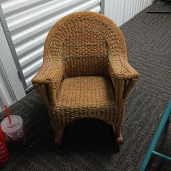 Rare Childs Rocker 1920s Wicker