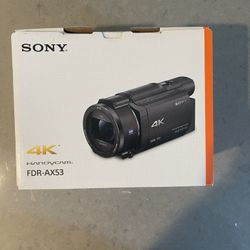 SONY AX53 4K video camera
