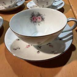 Vintage Harmony House Rosebud China Set – Service for 8 + Serving Pieces