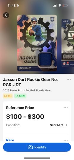 Jackson dart rookie card