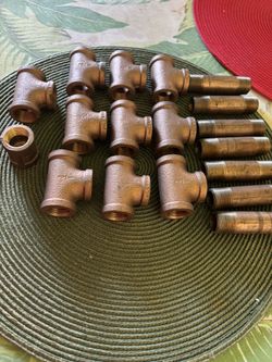 1//2 Inch  Brass tee Fitting 10 Pieces 