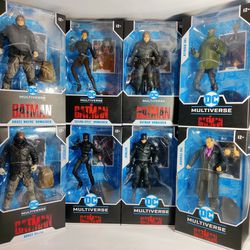 McFarlane Toys The Batman Full Set Of 8 Action Figures, Brand New, Unopened, Still Factory Sealed