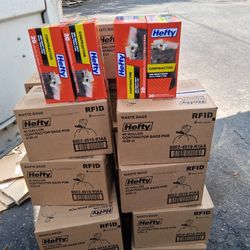 Hefty 45 gallon contractor Trash bags Garbage bags