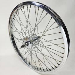 Peregrine Super Pro HP 48 Freestyle BMX Chrome Sealed Front Wheel Suzue Hub VTG