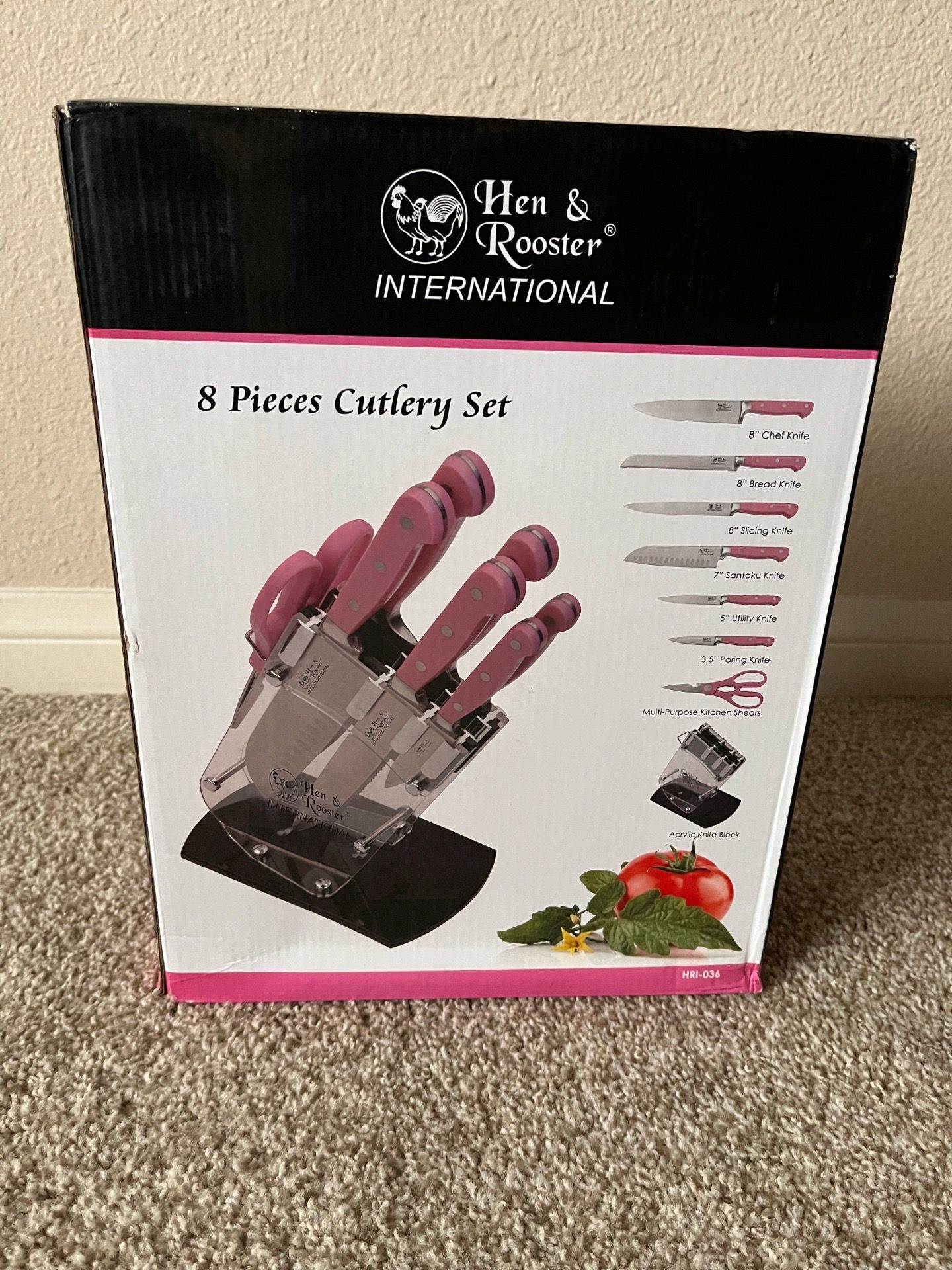 Pink Knife Set Brand new. Never opened