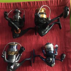 4 Fresh Water Fishing Reels ( see description )