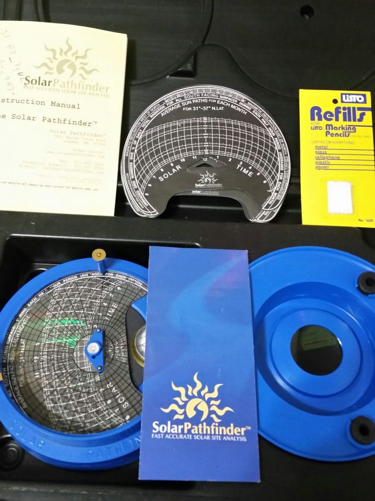 Solar pathfinder no tripod