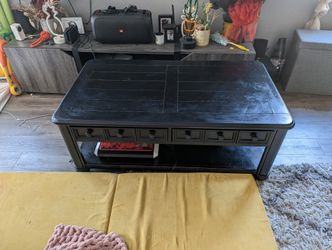black coffee table