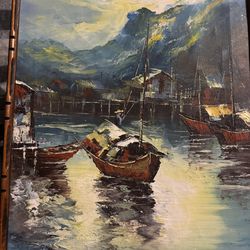 Oil painting 1st half of the 20th century.