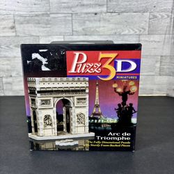 Vintage Arc de Triomphe 3D Mini Jigsaw Puzzle Made by Wrebbit Puzz-3D & Milton 