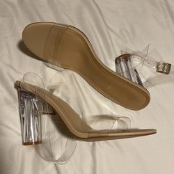 Shoedazzle clear sales heels