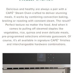 Cafe 30” Pro Convection Steam Oven 