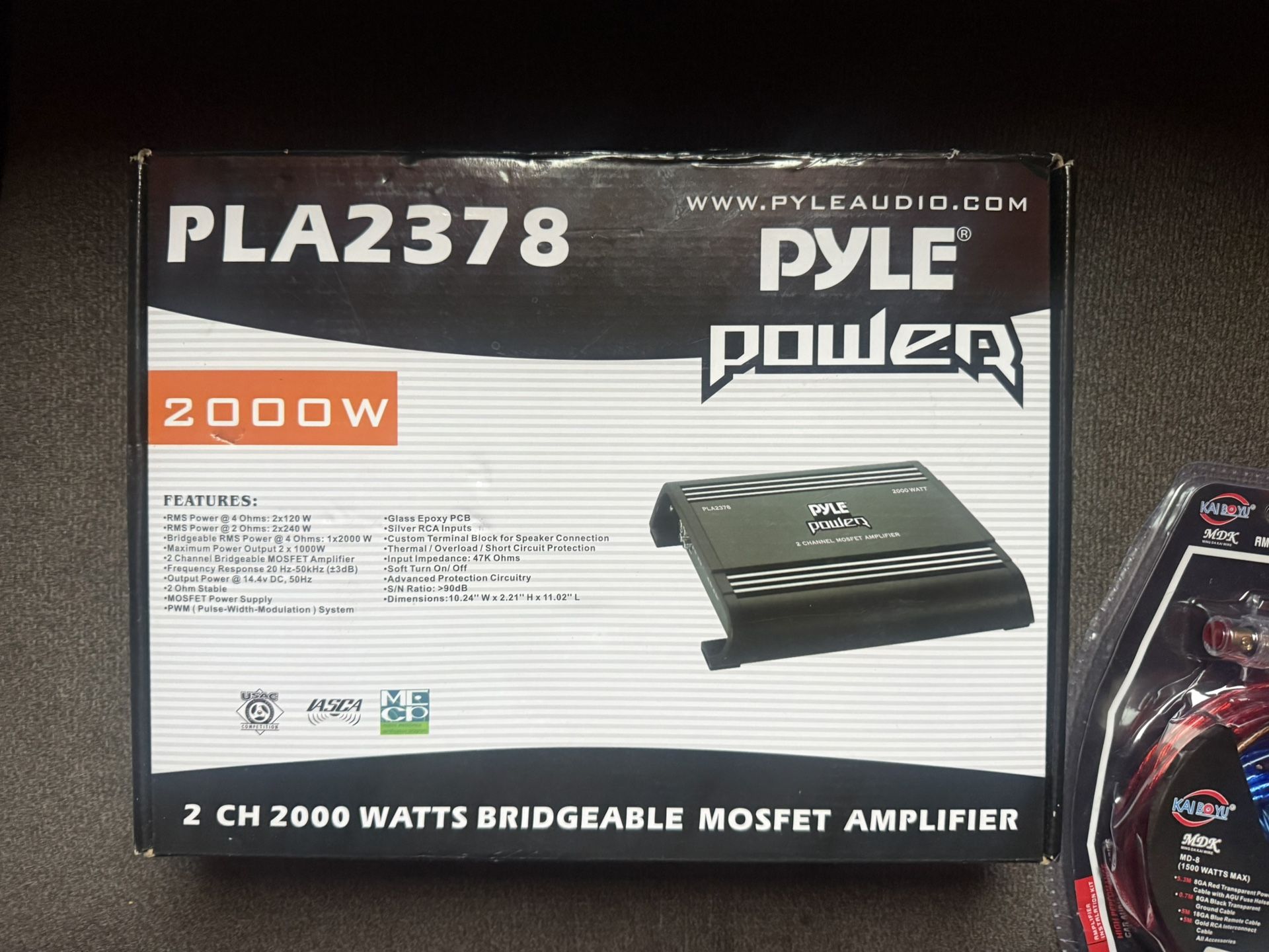 Pyle Power Amplifier With Installation Kitchen