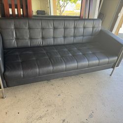 Black leather Couch. Great quality. 