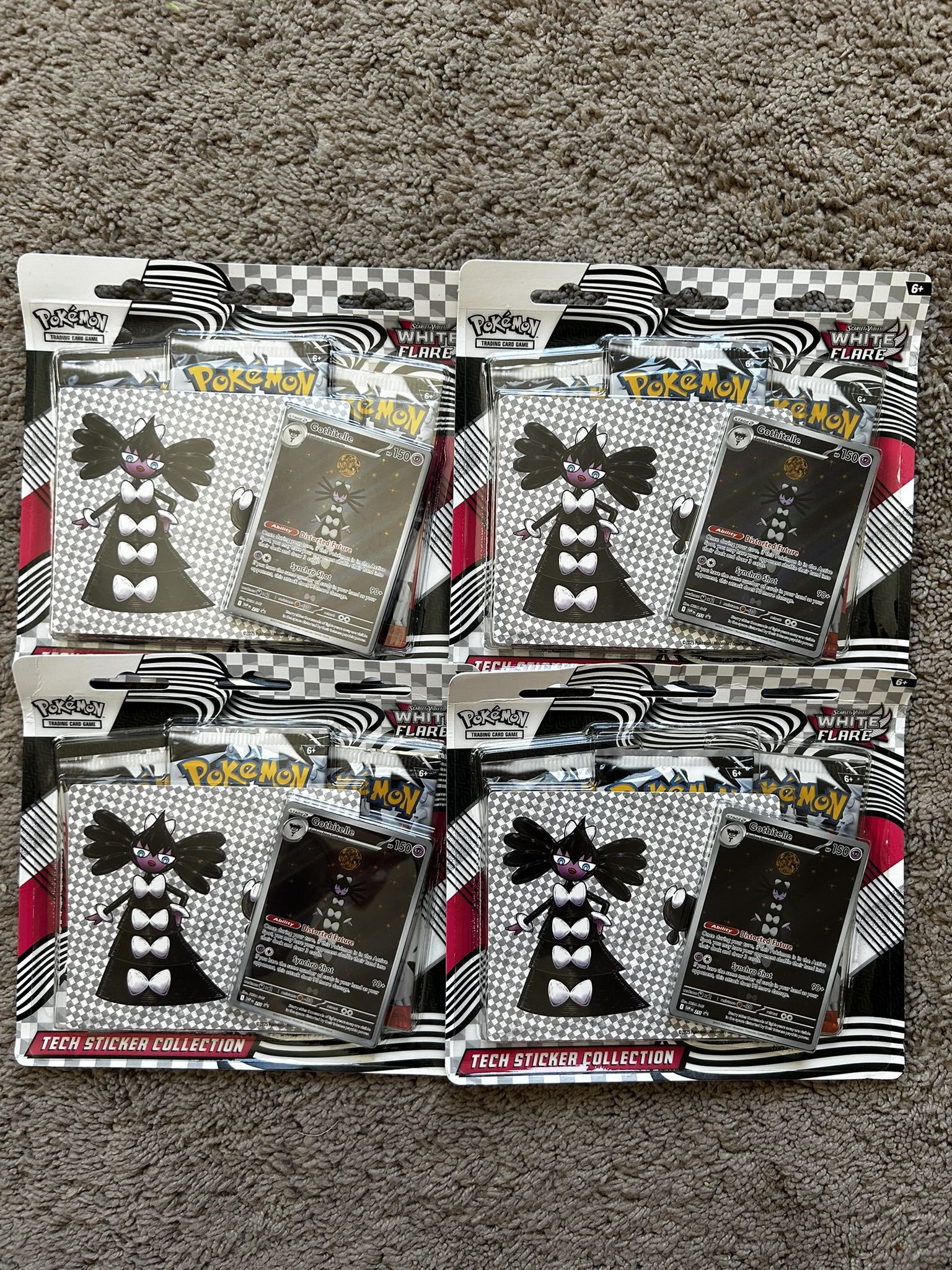 Pokemon White Flare Tech Sticker Collection