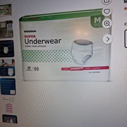 Super Incontinence Underwear. NEW