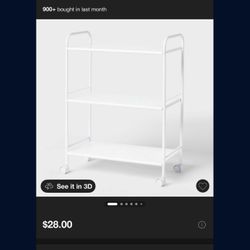 New White Rolling Shelves Target