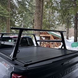 Tonneau cover And Rack For A Standard Truck Bed.
