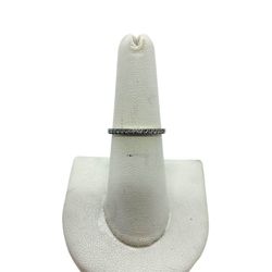 14K White Gold Lady's Ring 11 Dias | 0.40 CTW | 3.4 Grams | Size 7.5