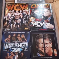 dvd wwe wrestlemania summerslam mcmahon nitro wcw 