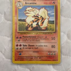Arcanine pokemon card
