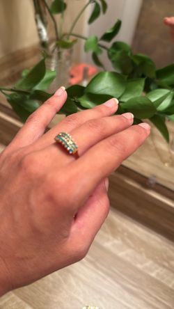 18k Gold And Esmerald