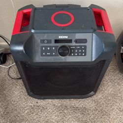 Ion Portable Speaker, Charging Station, And LED Lamp