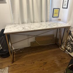 Modern Faux Marble Desk / Console Table
