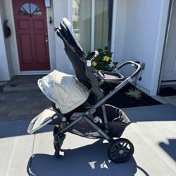 Uppababy Vista Double Stroller (with Rumble seat, Bassinet + More)