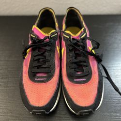 Nike Waffle One Active Fuchsia University Gold Black Men's DA7995-600 Sz 9.5