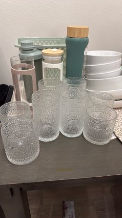 Various glass and dishware
