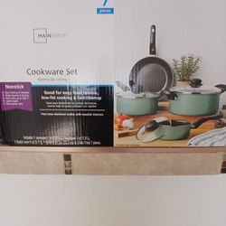 MAINSTAYS 7 PIECE COOKWARE SET