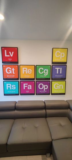 Periodic table Pop Art