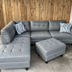 New Sectional And Ottoman 