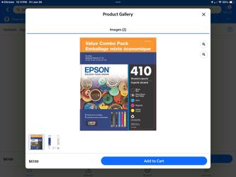 EPSON 410 - 5 ink cartridges - Value Combo Pack - $25