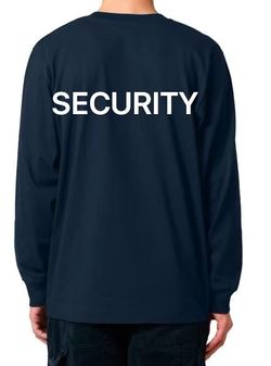 SECURITY T-SHIRT   Athletic Long Sleeve T-Shirt. 119-Navy