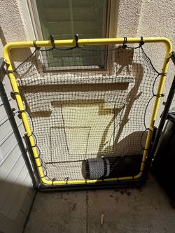 Yellow Sports Rebounder Training Net