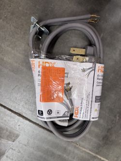 HDX 6 ft 50 Amp 3-prong Range Power Cord