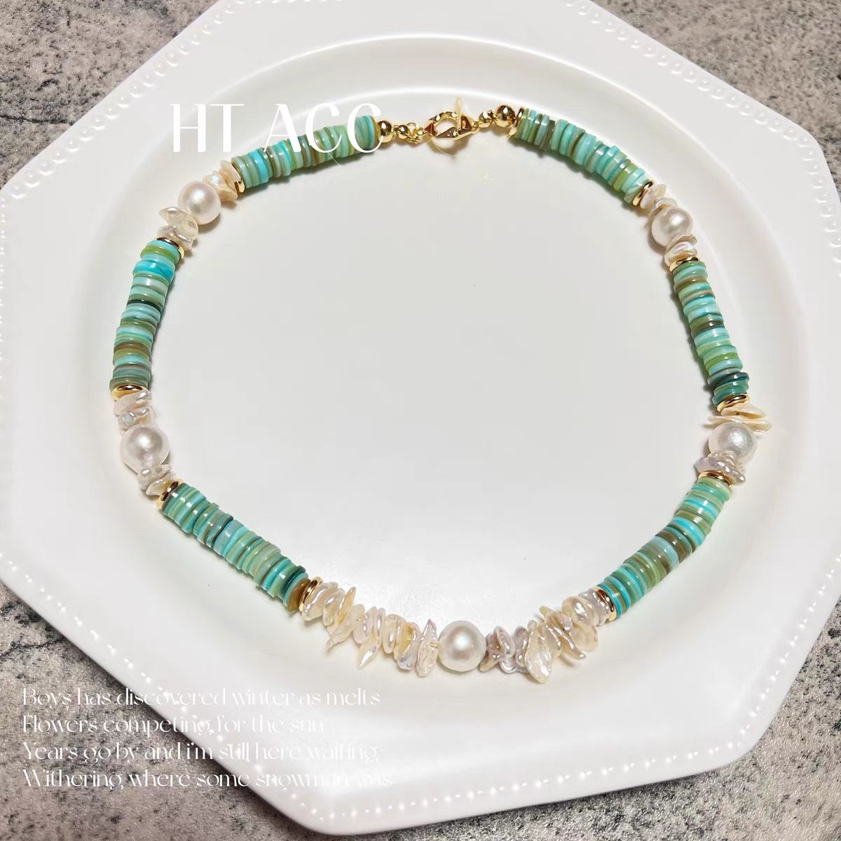 Seashell Symphony Pearl Necklace