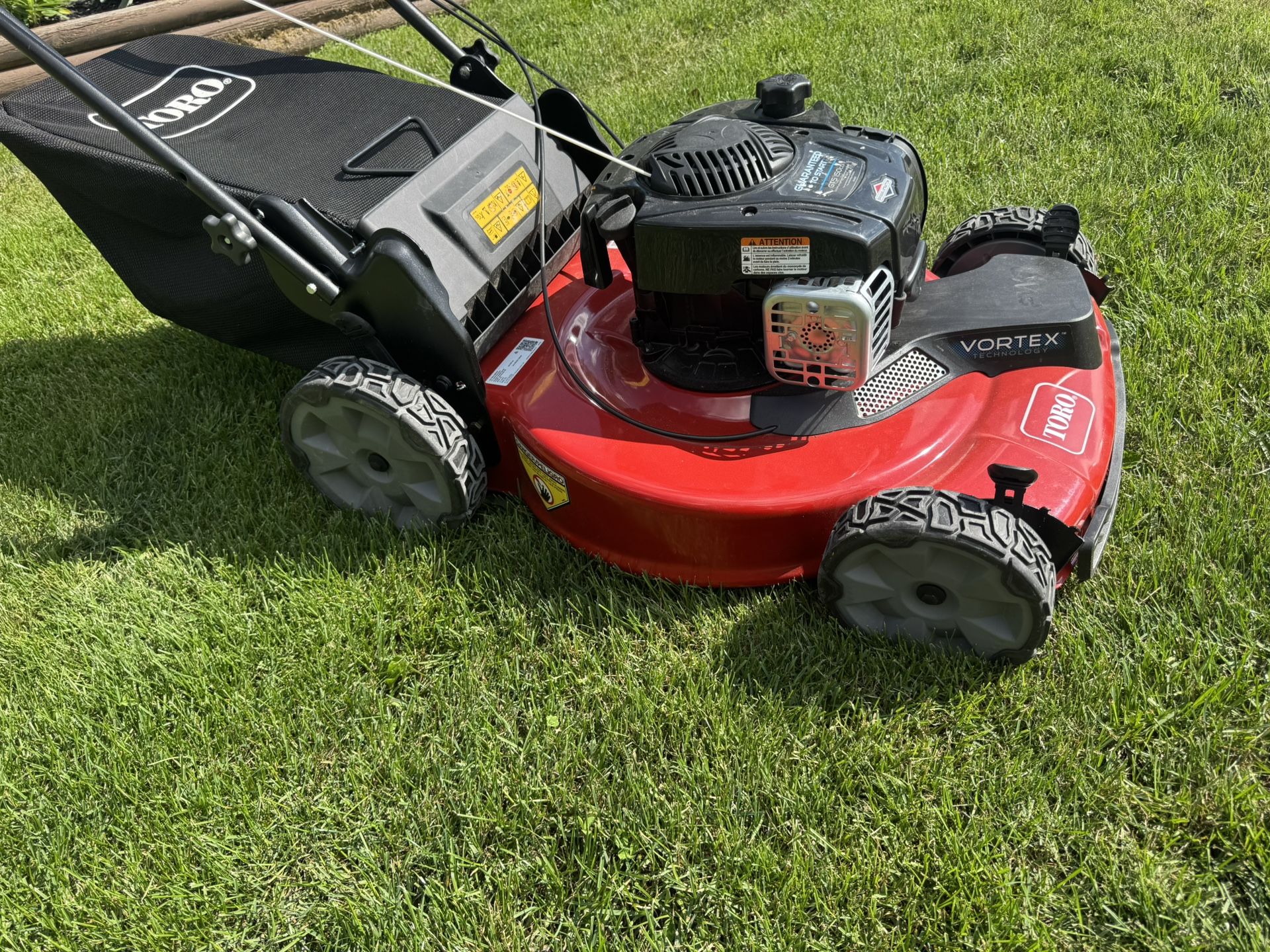 Toro Self Propelled Mower GTS 150cc With Vortex Technology Brand New. 22” Cutting Deck.