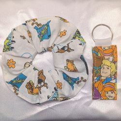 Scooby-Doo Scrunchie & Lip Balm Holder Bundle – Handmade, Nostalgic & Super Fun!